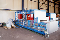 Chain continuous furnace for blank forgings