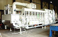 Chain continuous furnace with cooling zone